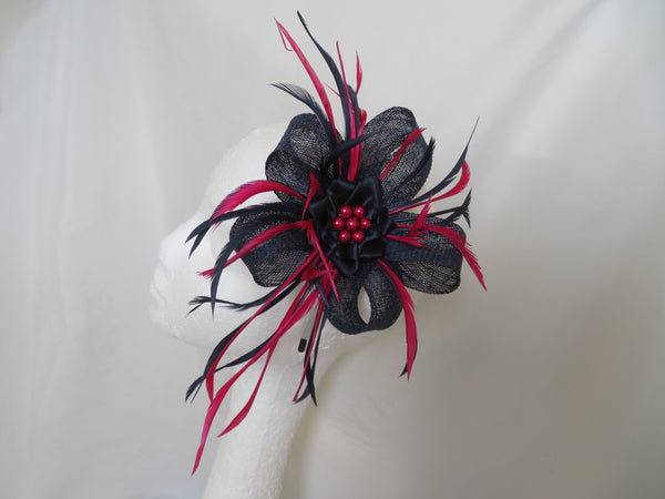 Navy Blue & Cerise Pink Lily