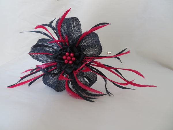 Navy Blue & Cerise Pink Lily