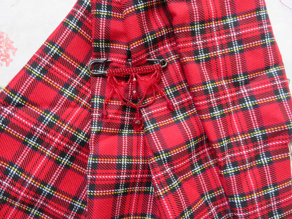 Beaded Swag Kilt Brooch Pin