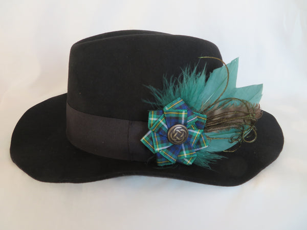 Campbell Tartan Hat Clip