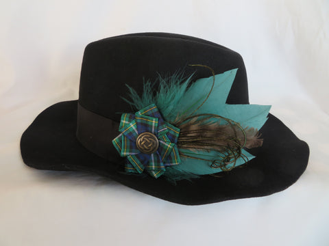 Campbell Tartan Hat Clip