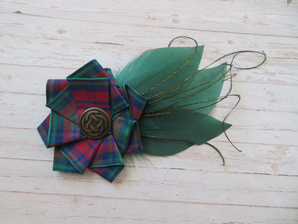 Lindsay Tartan Hat Clip