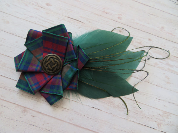 Lindsay Tartan Hat Clip