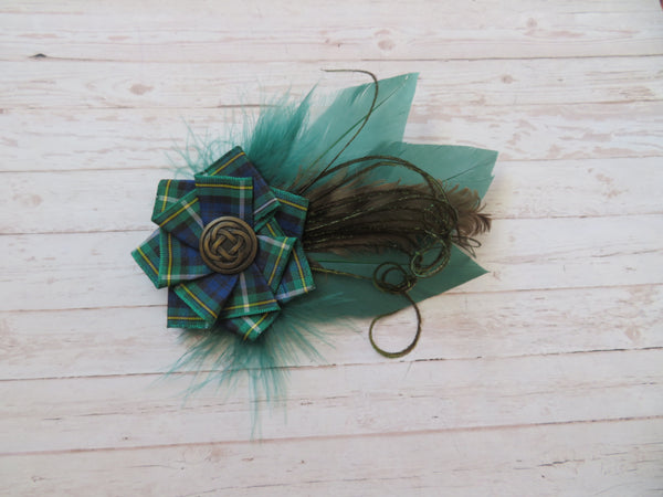 Campbell Tartan Hat Clip