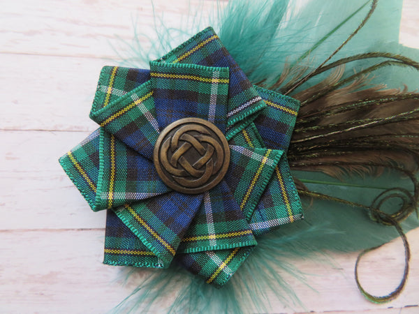 Campbell Tartan Hat Clip