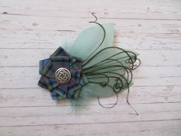 Flower of Scotland Tartan Hat Clip