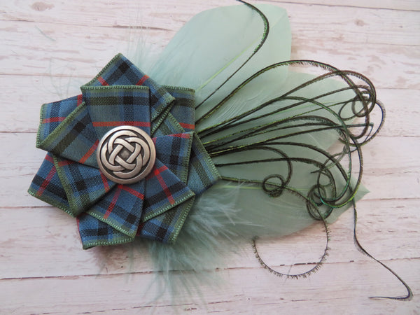 Flower of Scotland Tartan Hat Clip