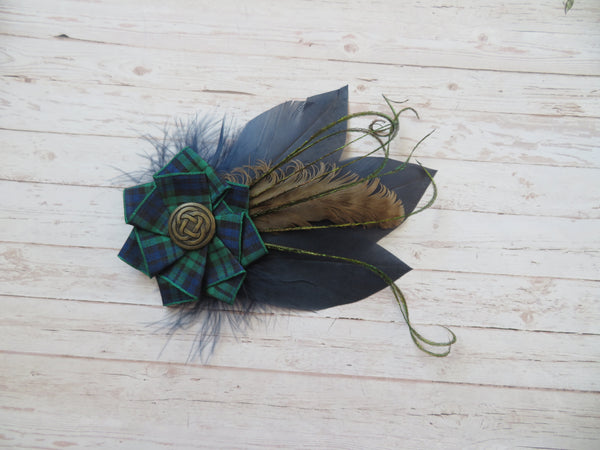 Black Watch Tartan Hat Clip