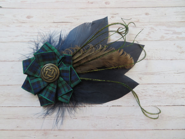 Black Watch Tartan Hat Clip