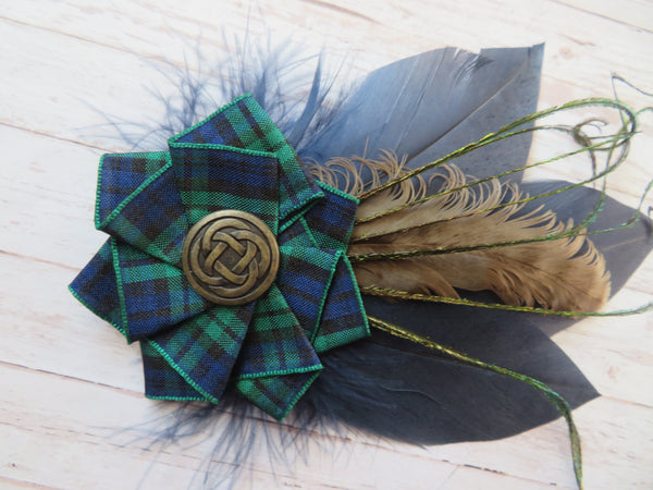 Black Watch Tartan Hat Clip