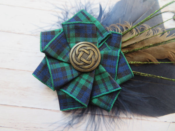 Black Watch Tartan Hat Clip