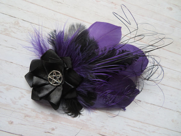 Purple & Black Olivia Hair Clip