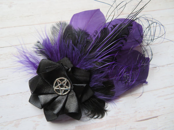 Purple & Black Olivia Hair Clip