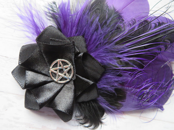 Purple & Black Olivia Hair Clip