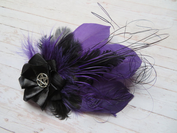 Purple & Black Olivia Hair Clip