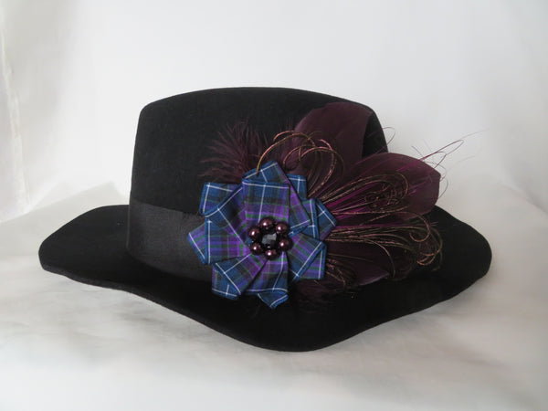Purple & Black Olivia Hair Clip