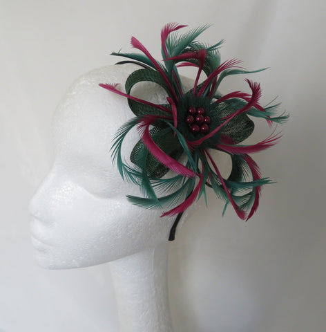 Dark Green & Plum Burgundy Mini Lily