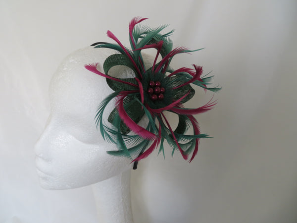 Dark Green & Plum Burgundy Mini Lily