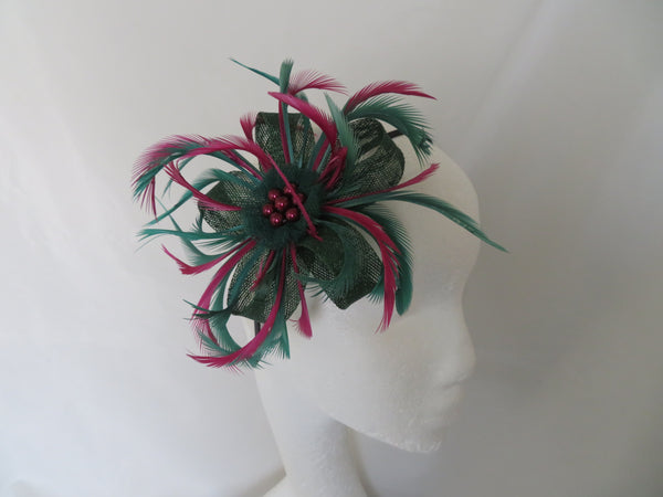 Dark Green & Plum Burgundy Mini Lily