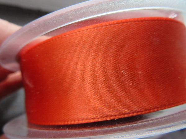 Orange Single Face Satin Ribbon Roll 25 mm wide x 22.5 m