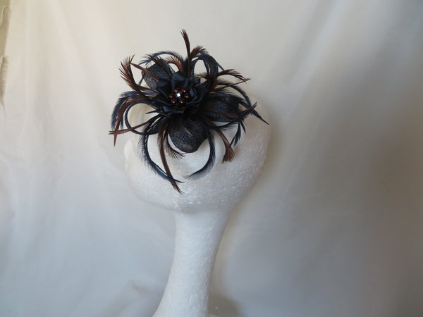 Navy & Chocolate Brown Mini Lily