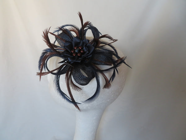 Navy & Chocolate Brown Mini Lily