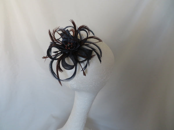 Navy & Chocolate Brown Mini Lily