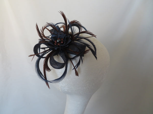 Navy & Chocolate Brown Mini Lily