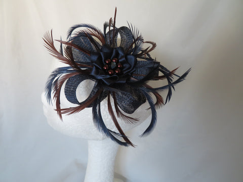 Navy & Chocolate Brown Mini Lily