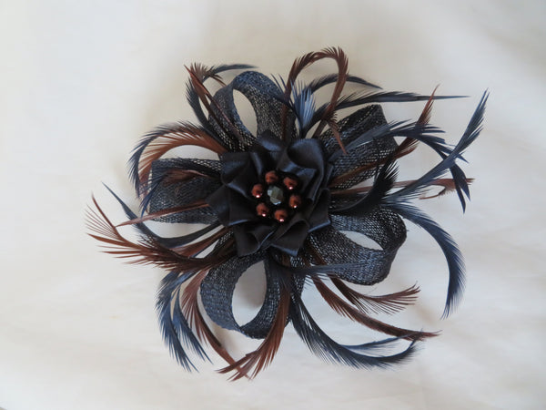 Navy & Chocolate Brown Mini Lily