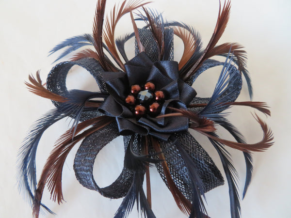 Navy & Chocolate Brown Mini Lily