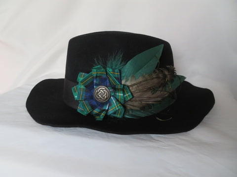 Campbell Tartan Hat Clip