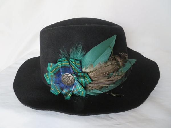 Campbell Tartan Hat Clip