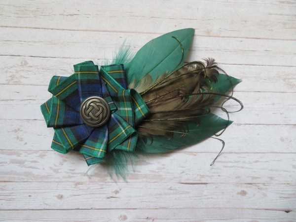 Campbell Tartan Hat Clip