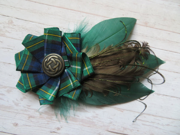 Campbell Tartan Hat Clip