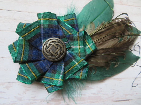 Campbell Tartan Hat Clip