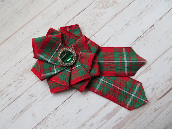 MacGregor Tartan Ruffle Brooch