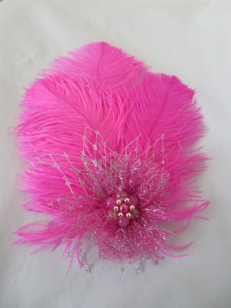 Bright Fuchsia Pink Austen Headpiece