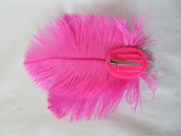 Bright Fuchsia Pink Austen Headpiece