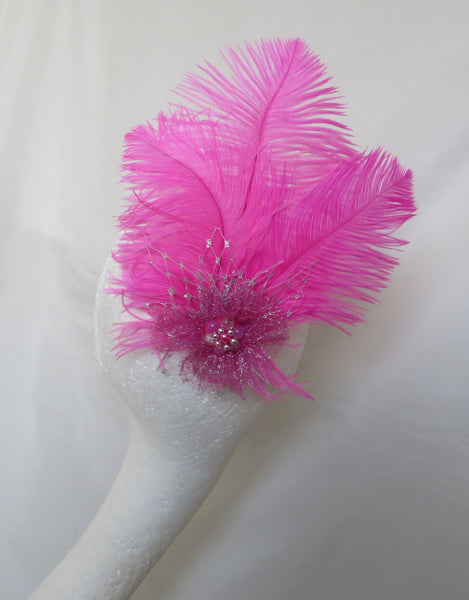 Bright Fuchsia Pink Austen Headpiece