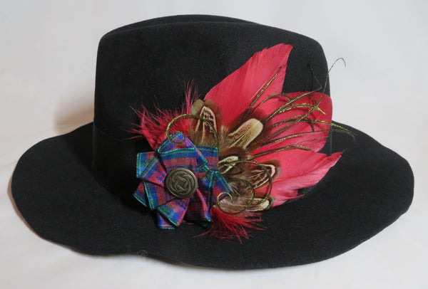 Cranberry Lindsay Tartan Hat Clip