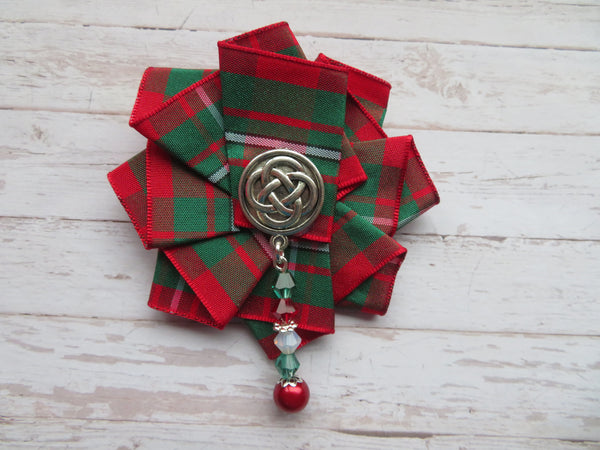 MacGregor Beaded Ruffle Brooch