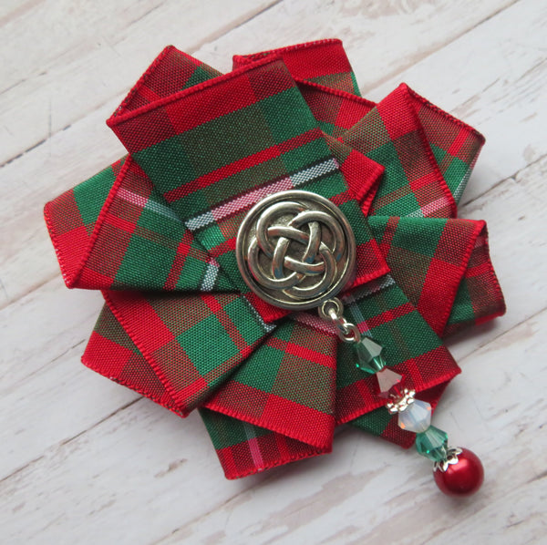 MacGregor Beaded Ruffle Brooch