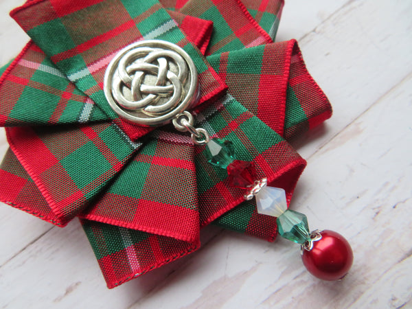 MacGregor Beaded Ruffle Brooch