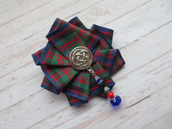 MacDonald Beaded Ruffle Brooch