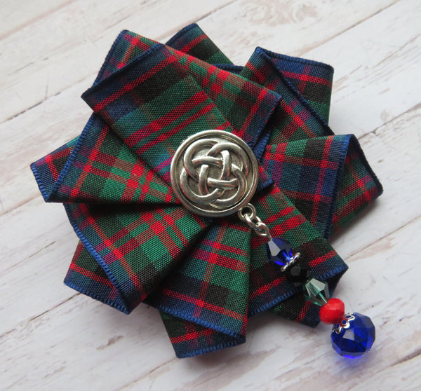 MacDonald Beaded Ruffle Brooch