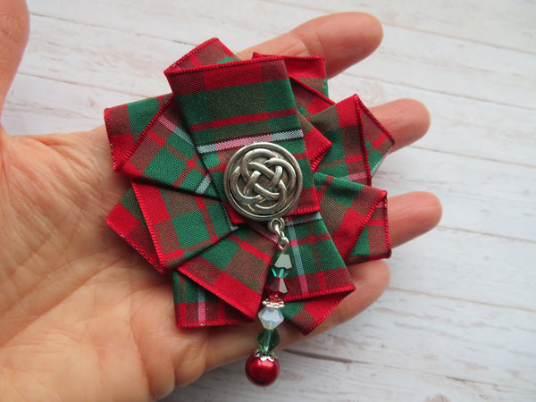 MacGregor Beaded Ruffle Brooch