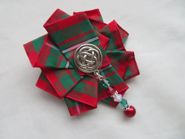 MacGregor Beaded Ruffle Brooch