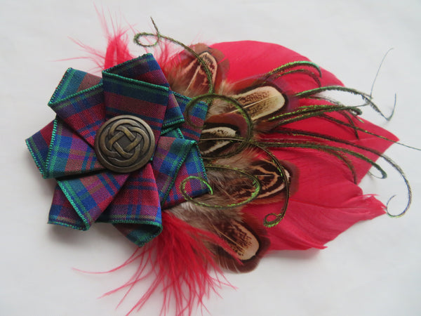 Cranberry Lindsay Tartan Hat Clip