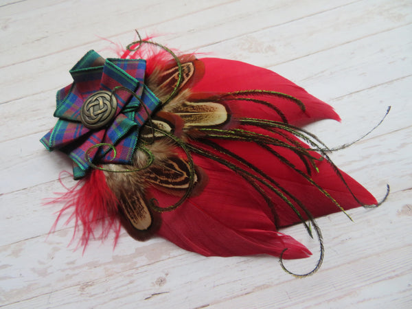 Cranberry Lindsay Tartan Hat Clip